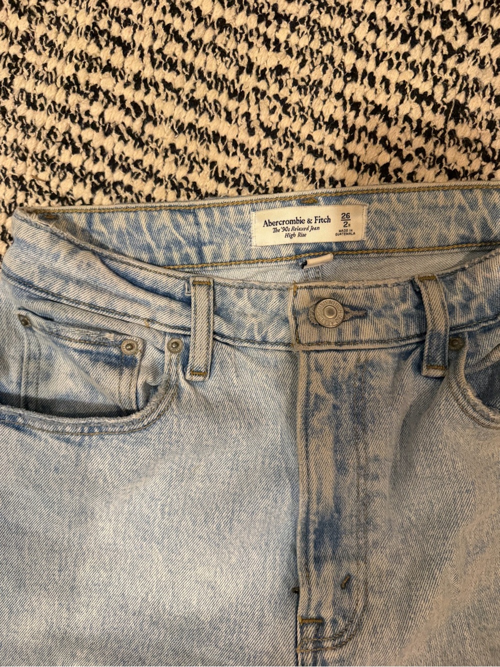 Abercrombie & Fitch 90’s Relaxed Jeans High Rise Curve Love